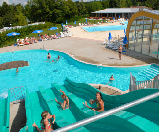 Camping Le Fayolan, Clairvaux Les Lacs Camping, Jura, Zwembadencomplex